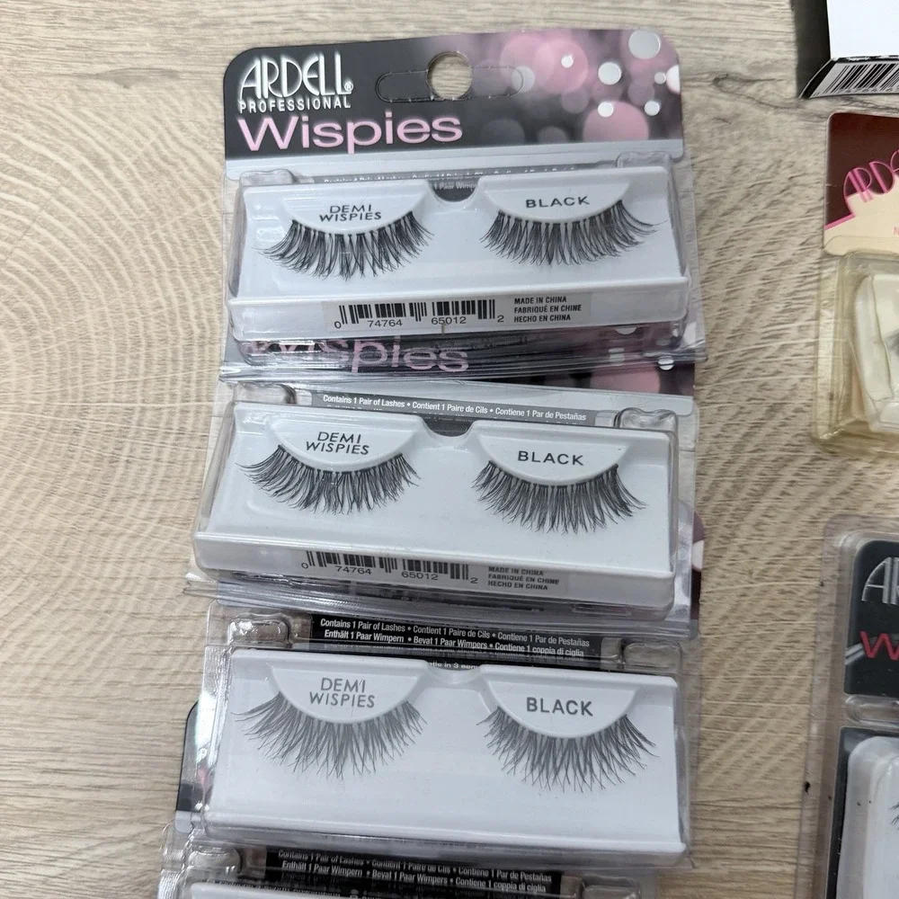 Ardell False Eyelashes Lot Assorted Wispy Glam Natural Strip Lashes ELF Makeup